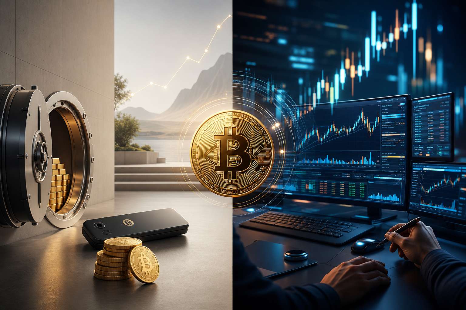 Bitcoin halten oder traden? Ein ehrlicher Vergleich für 2026