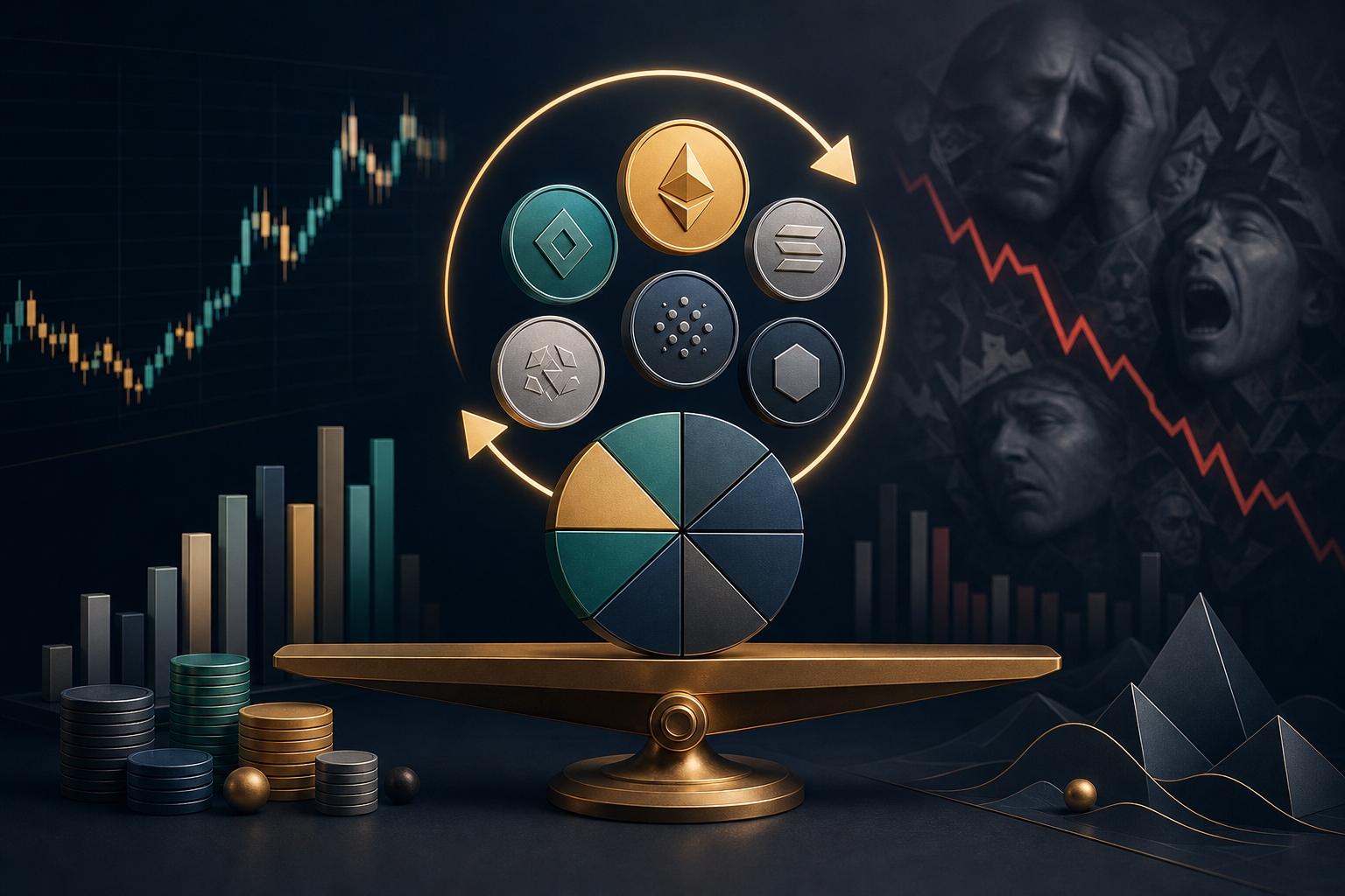 Krypto Portfolio Rebalancing einfach erklärt: Regeln statt Bauchgefühl